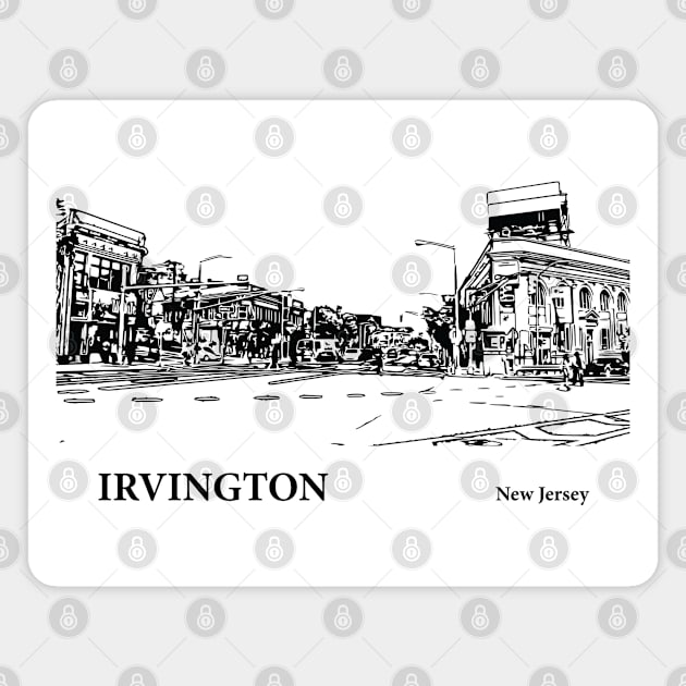 Irvington New Jersey Magnet by Lakeric